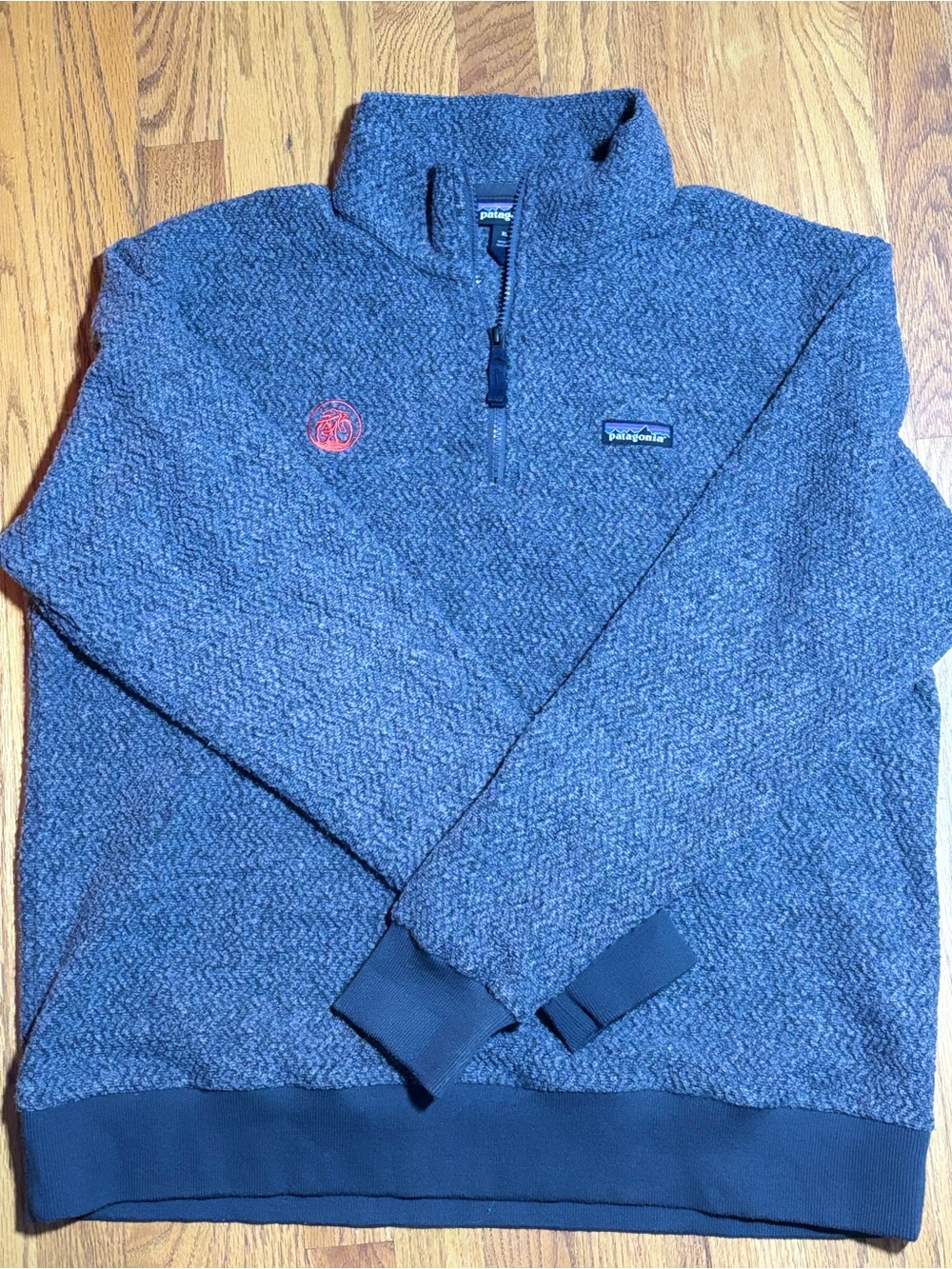Patagonia Men’s XL Gray Fleece Woolyester Pullover Cycling Outdoors Gorpcore